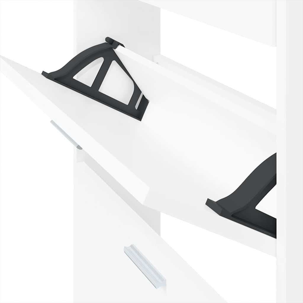 Schuhschrank Weiß 59 x 17 x 81 cm Holzwerkstoff