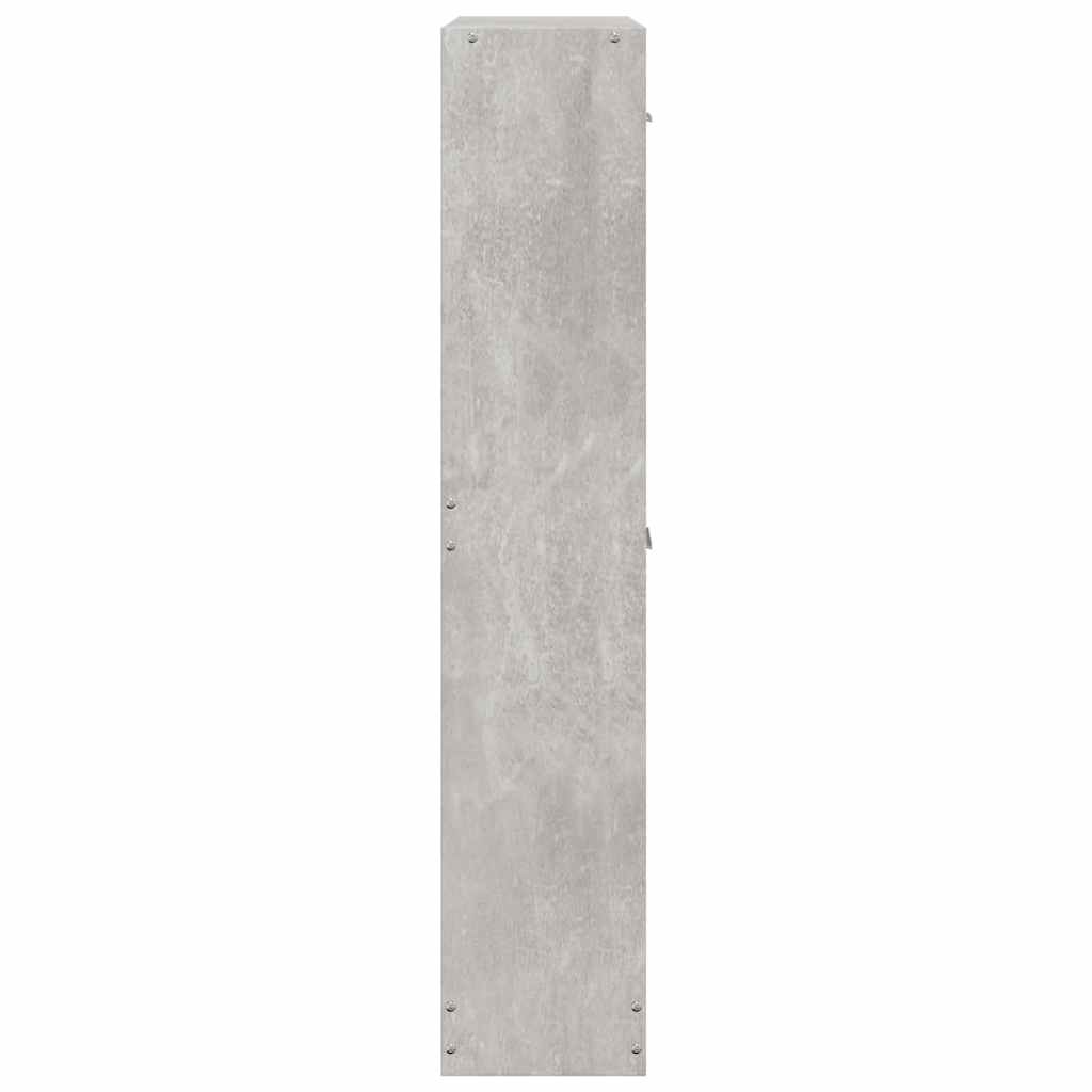 Schuhschrank Betongrau 59x17x81 cm Holzwerkstoff