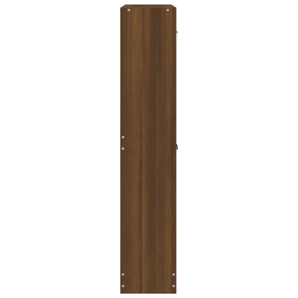 Schuhschrank Braun Eichen-Optik 59x17x81 cm Holzwerkstoff