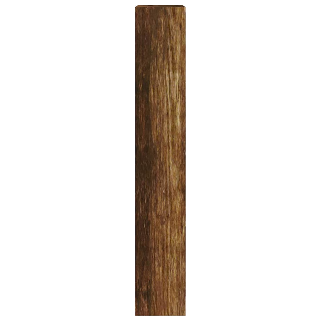 Schuhschrank Räuchereiche 63x24x147 cm Holzwerkstoff