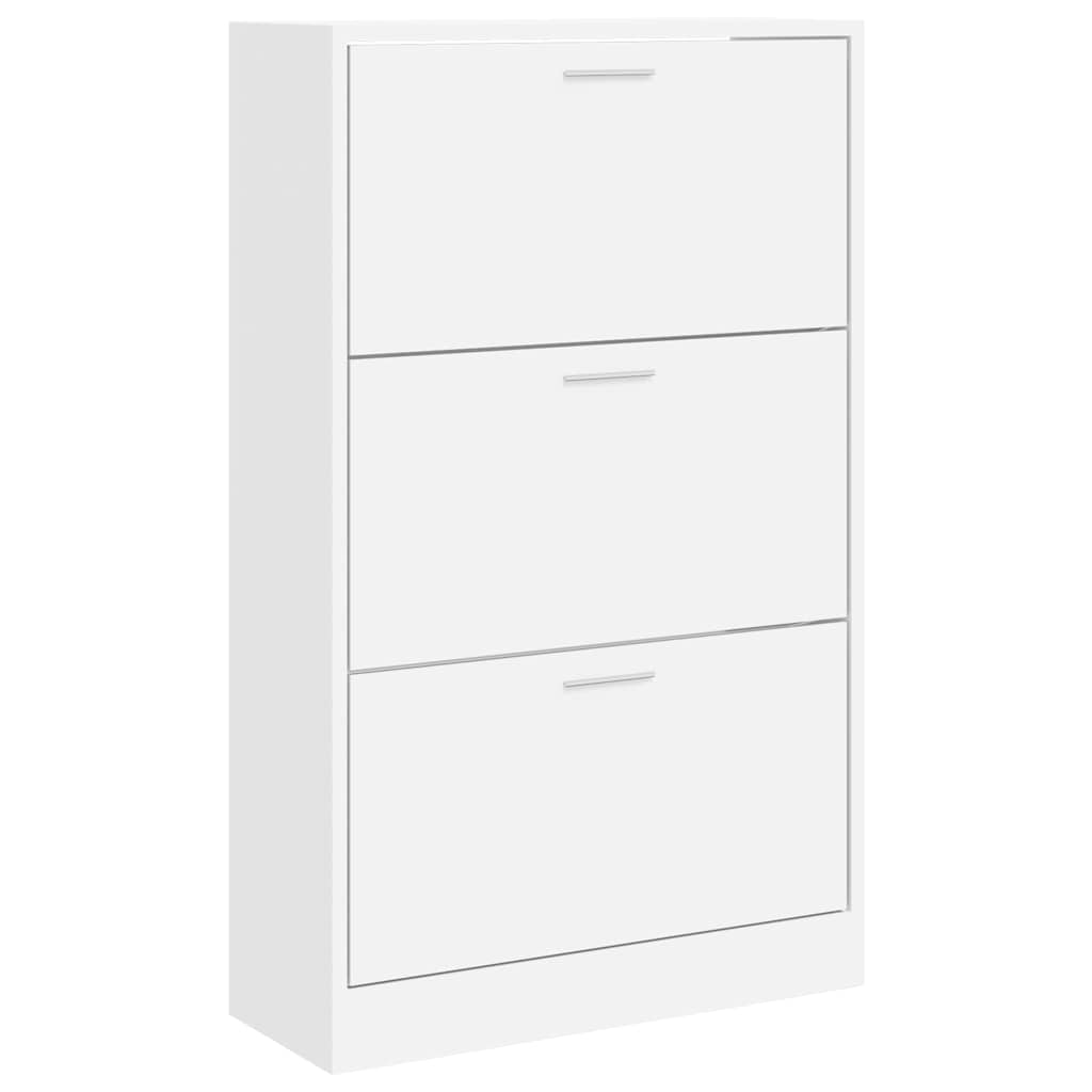 Schuhschrank Weiß 63x24x103 cm Holzwerkstoff