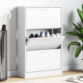 Schuhschrank Weiß 63x24x103 cm Holzwerkstoff