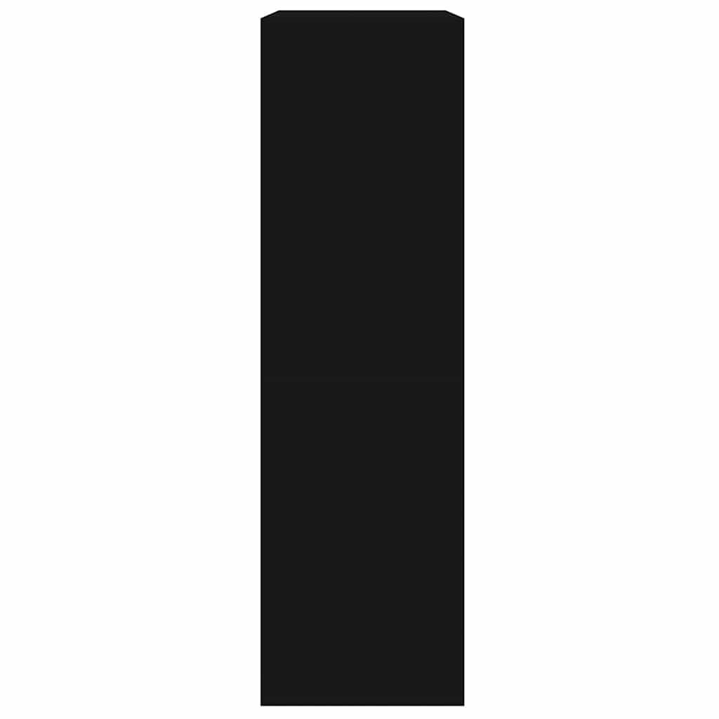 Schuhschrank Schwarz 63x24x81 cm Holzwerkstoff