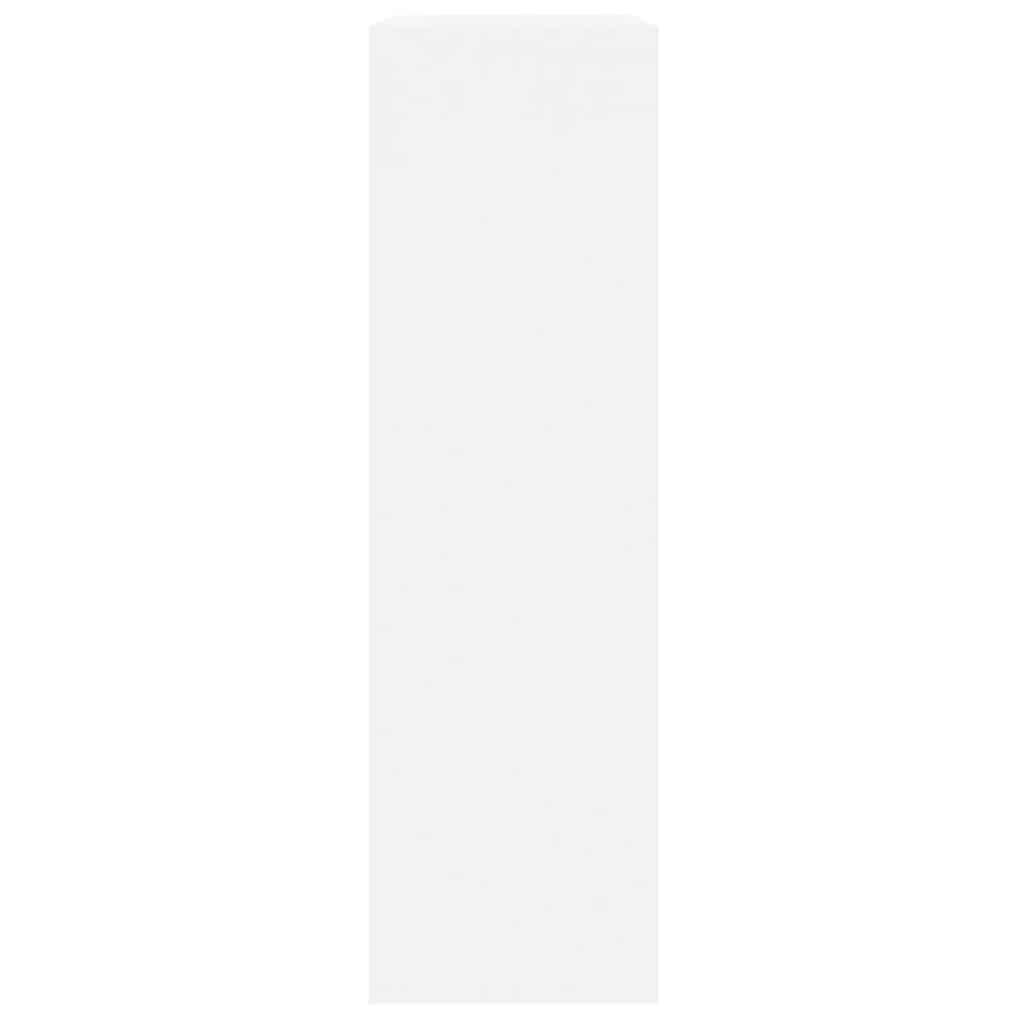 Schuhschrank Hochglanz-Weiß 63x24x81 cm Holzwerkstoff