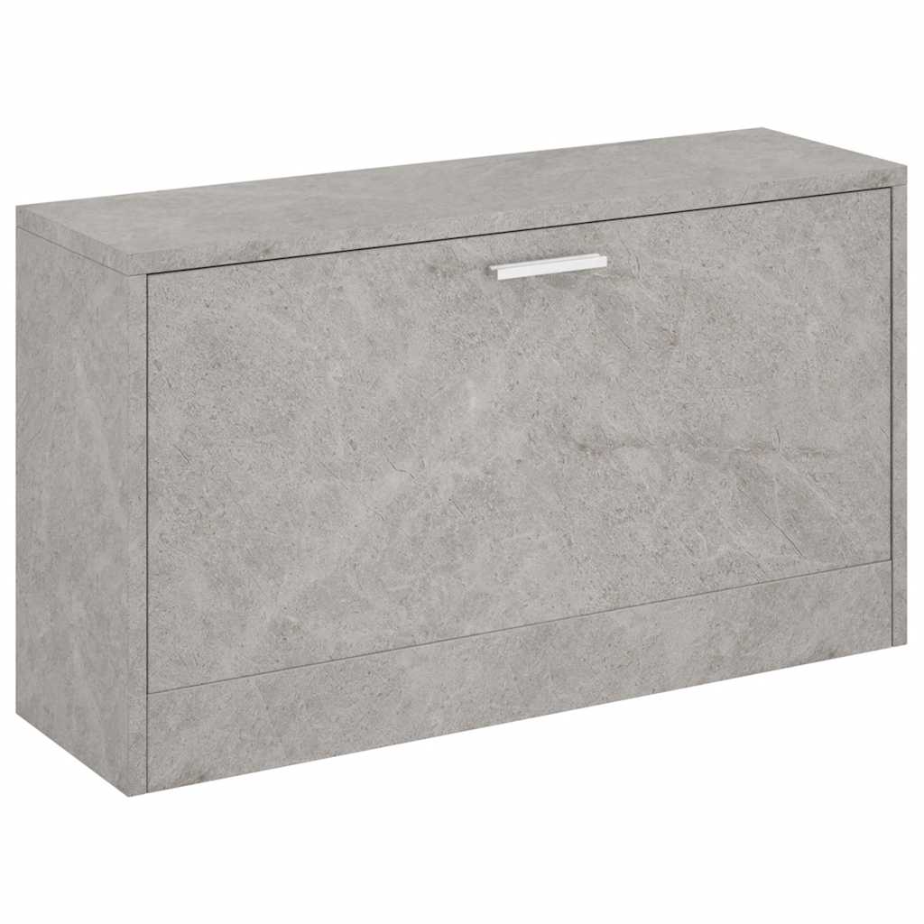 Schuhbank Betongrau 80x24x45 cm Holzwerkstoff
