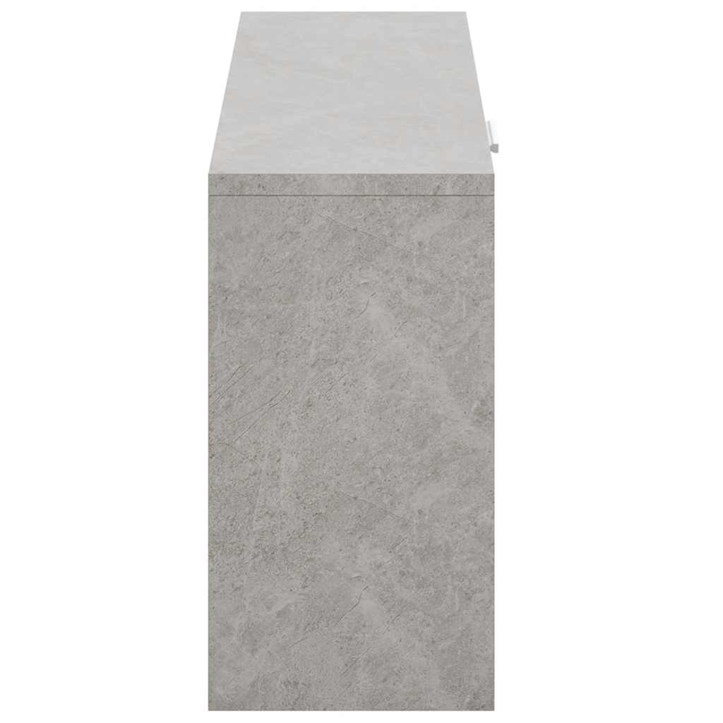 Schuhbank Betongrau 80x24x45 cm Holzwerkstoff