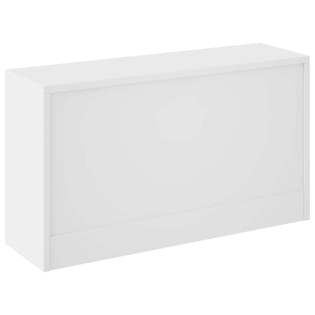 Schuhbank Hochglanz-Weiß 80 x 24 x 45 cm Holzwerkstoff