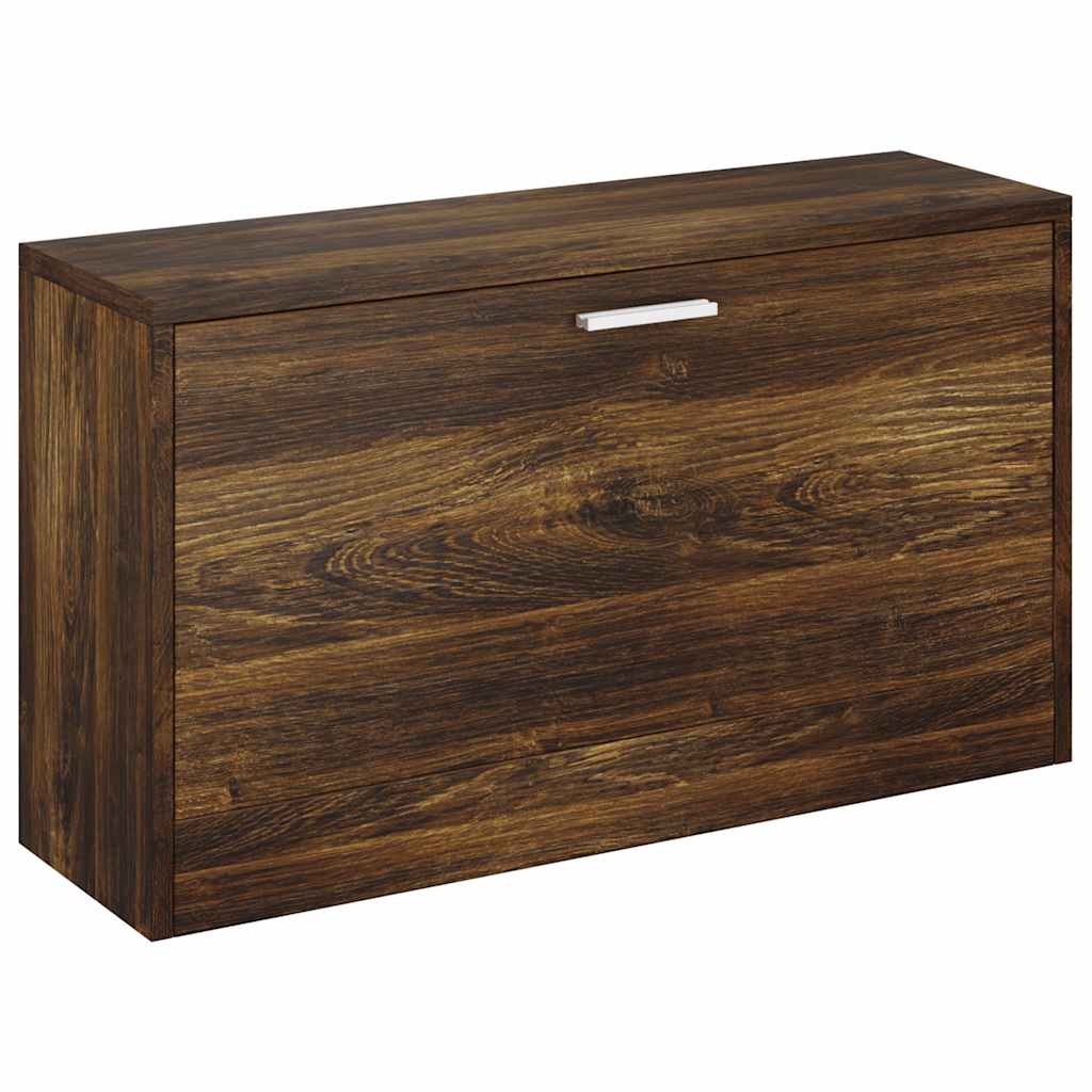 Schuhbank Räuchereiche 80x24x45 cm Holzwerkstoff
