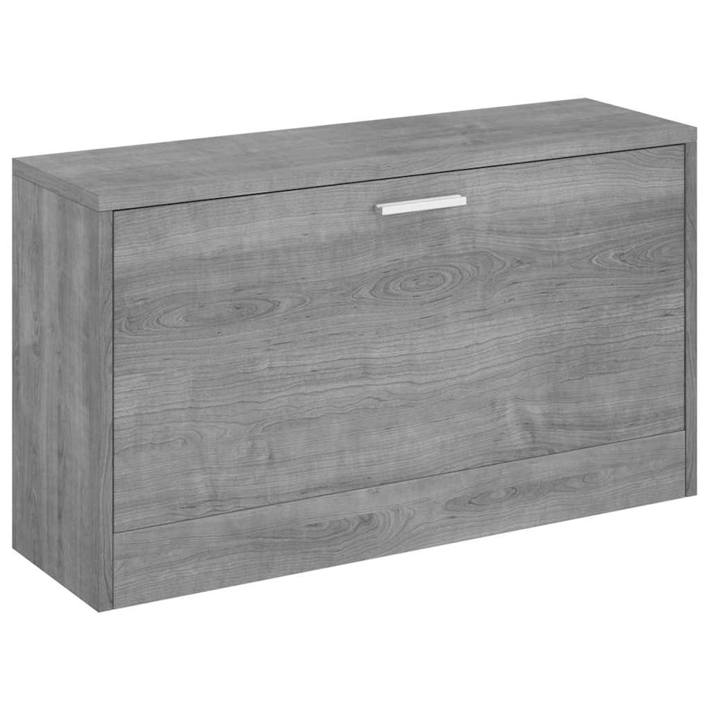 Schuhbank Grau Sonoma 80x24x45 cm Holzwerkstoff