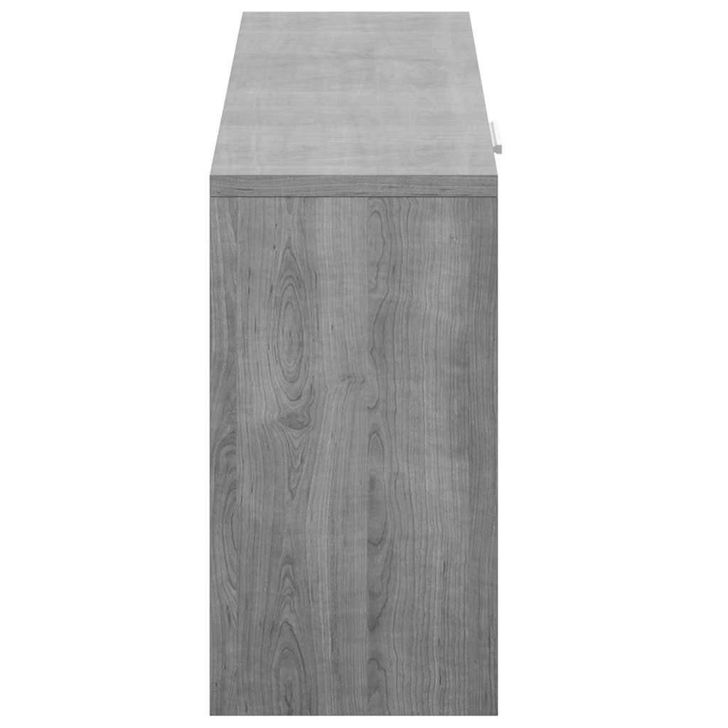 Schuhbank Grau Sonoma 80x24x45 cm Holzwerkstoff