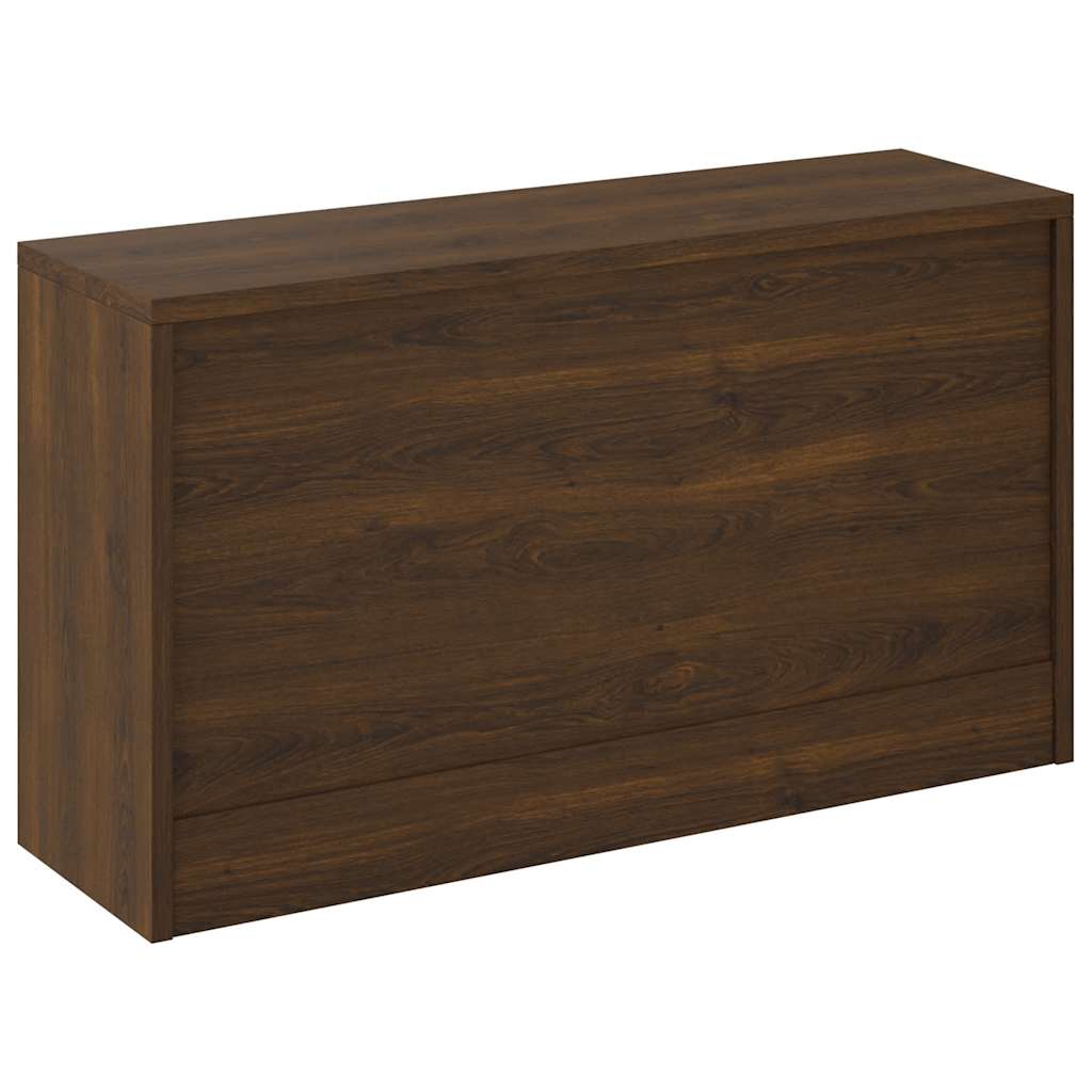 Schuhbank Braun Eichen-Optik 80x24x45 cm Holzwerkstoff