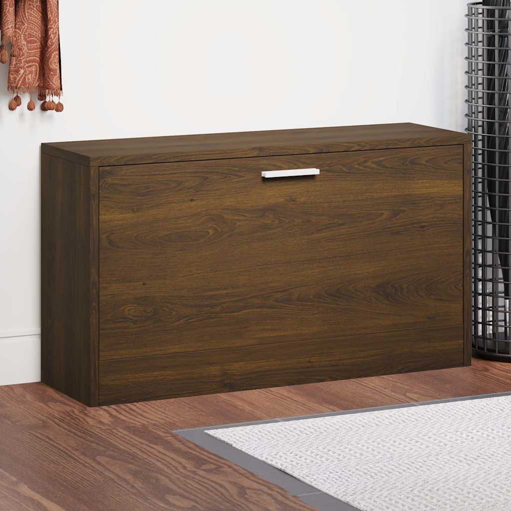 Schuhbank Braun Eichen-Optik 80x24x45 cm Holzwerkstoff
