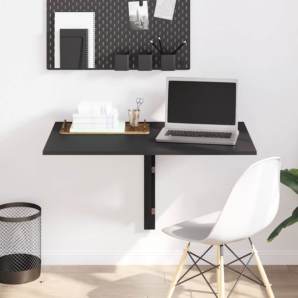 Wand-Klapptisch Schwarz 100x60x56 cm Holzwerkstoff