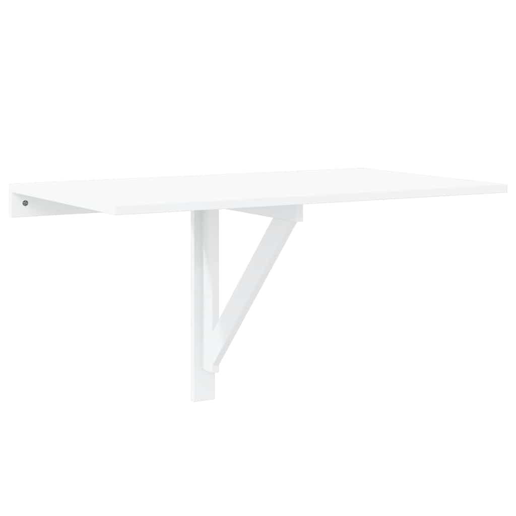 Wand-Klapptisch Hochglanz-Weiß 100x60x56 cm Holzwerkstoff