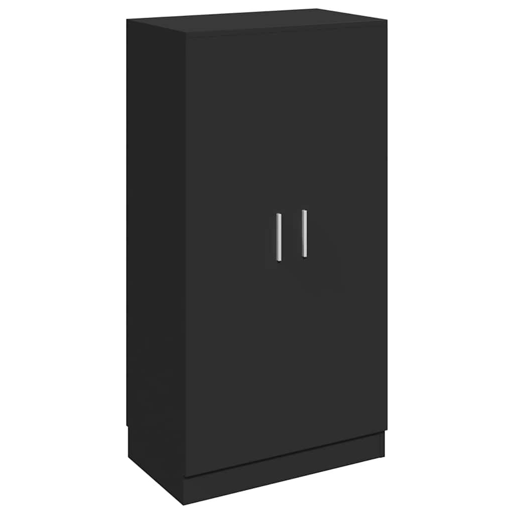 Schuhschrank Schwarz 55x35x108 cm Holzwerkstoff