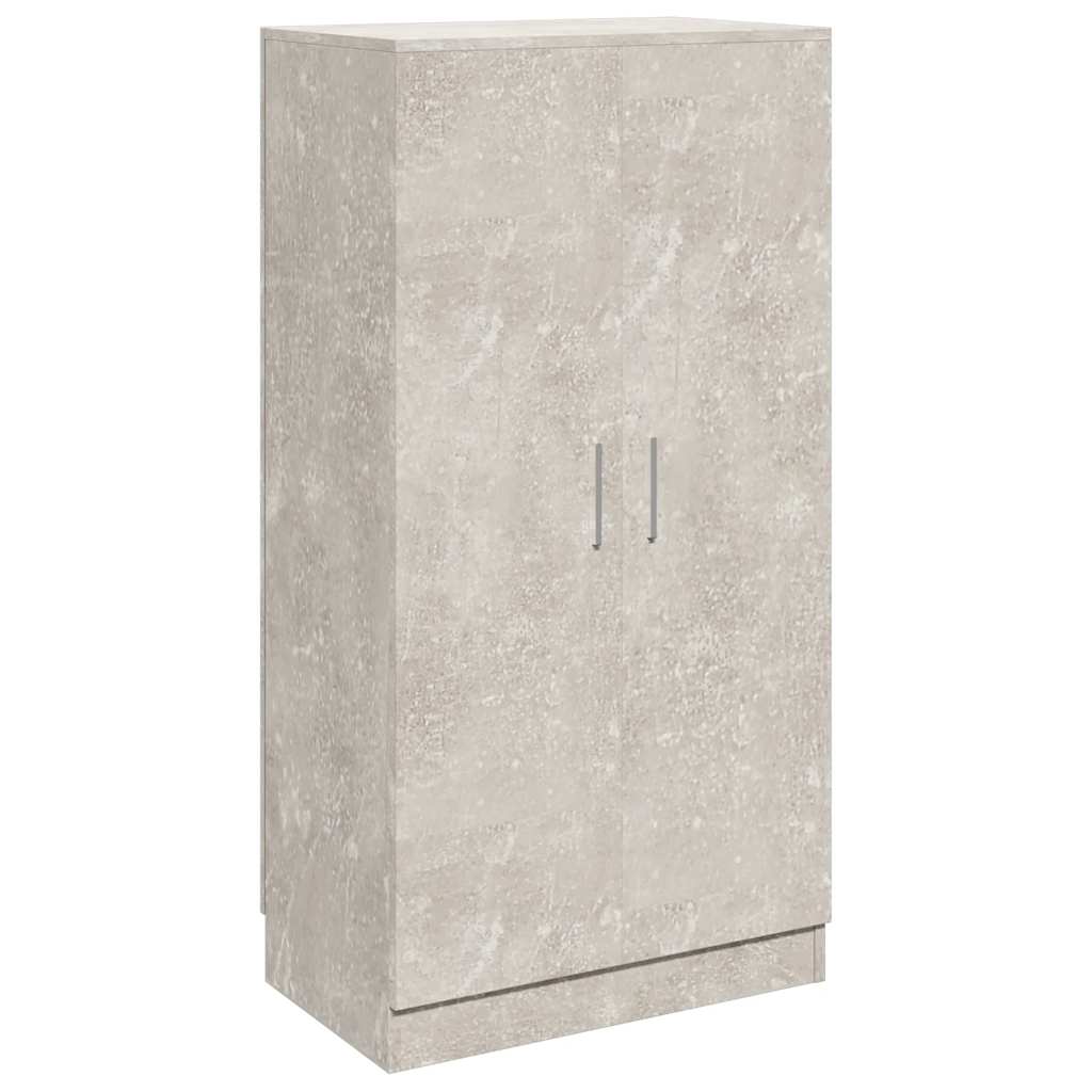 Schuhschrank Betongrau 55x35x108 cm Holzwerkstoff