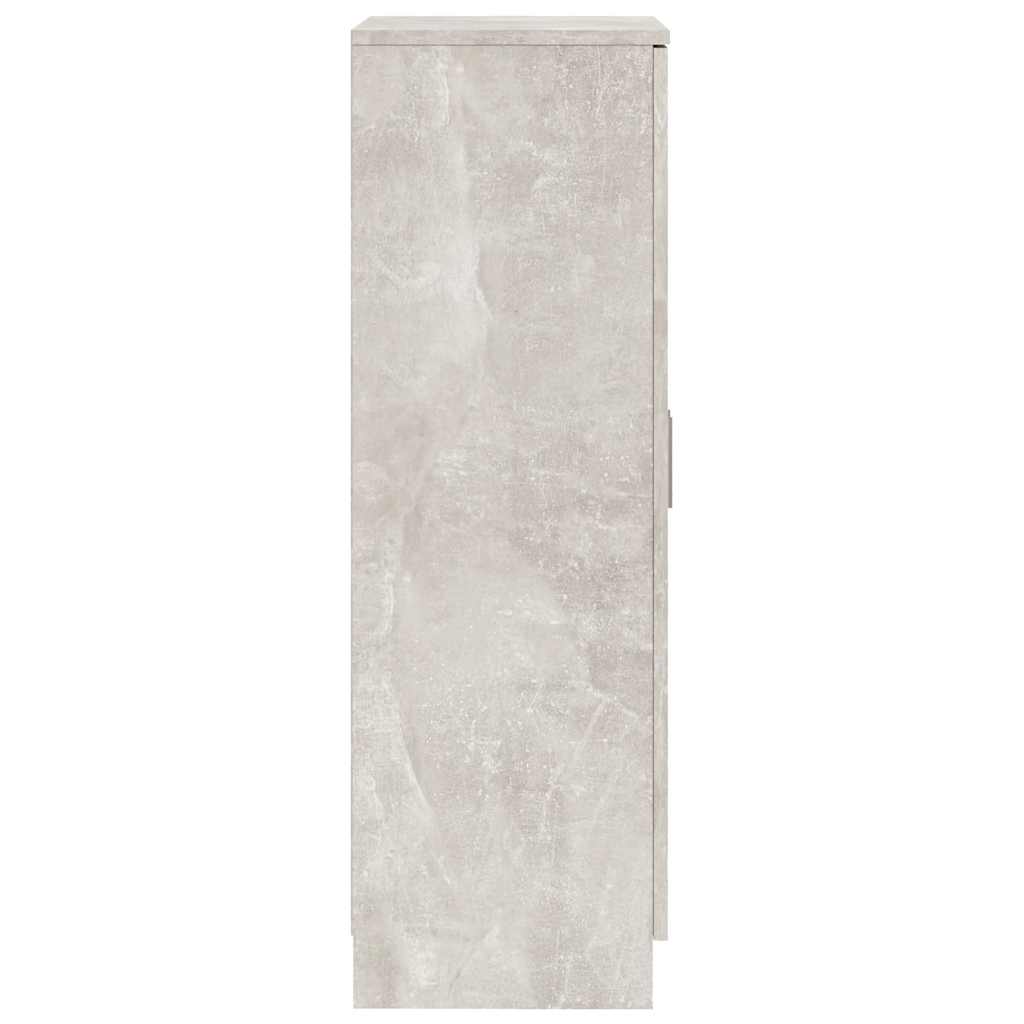 Schuhschrank Betongrau 55x35x108 cm Holzwerkstoff