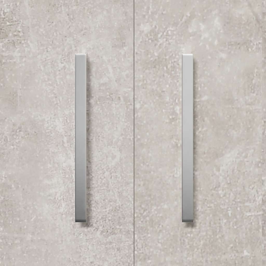 Schuhschrank Betongrau 55x35x108 cm Holzwerkstoff