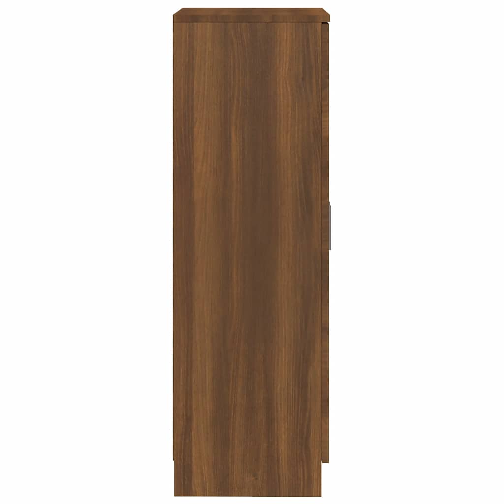 Schuhschrank Braun Eichen-Optik 55x35x108 cm Holzwerkstoff