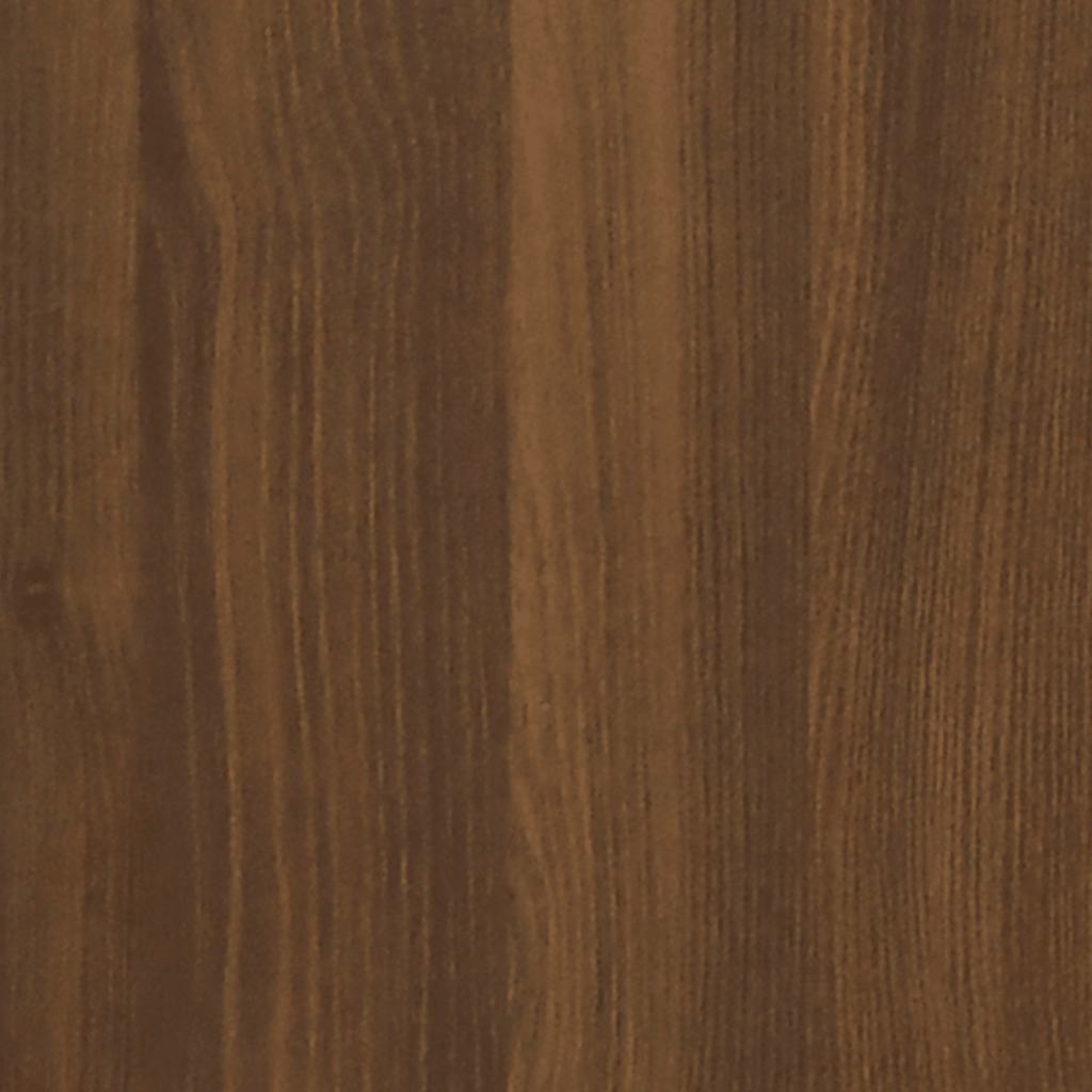 Schubladenschrank mit Rollen Braun Eichen-Optik Holzwerkstoff