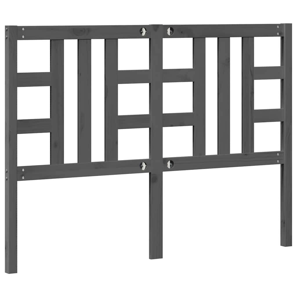 Kopfteil Grau 141x4x100 cm Massivholz Kiefer