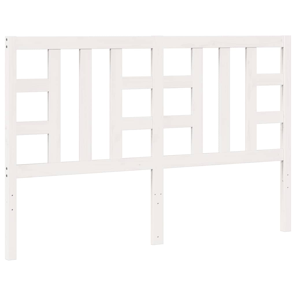 Kopfteil Weiß 156x4x100 cm Massivholz Kiefer