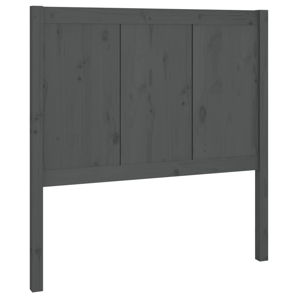 Kopfteil Grau 80,5x4x100 cm Massivholz Kiefer