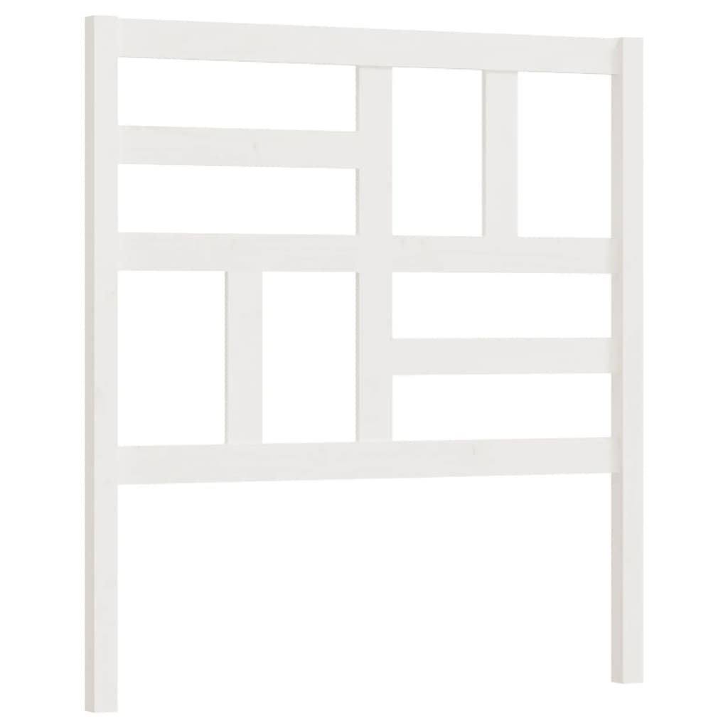 Kopfteil Weiß 106x4x104 cm Massivholz Kiefer