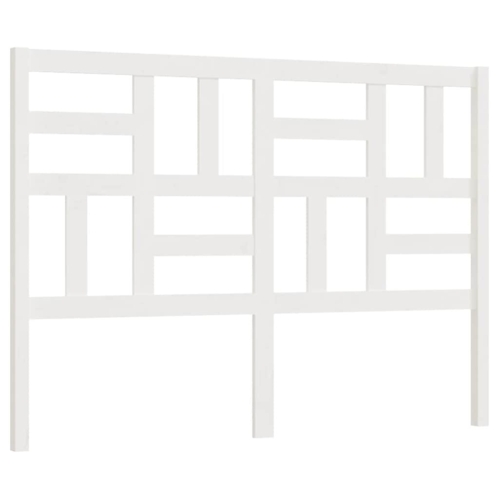 Bett-Kopfteil Weiß 166x4x104 cm Massivholz Kiefer