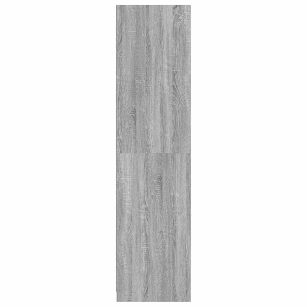 Kleiderschrank mit Schubladen Grau Sonoma 50x50x200 cm