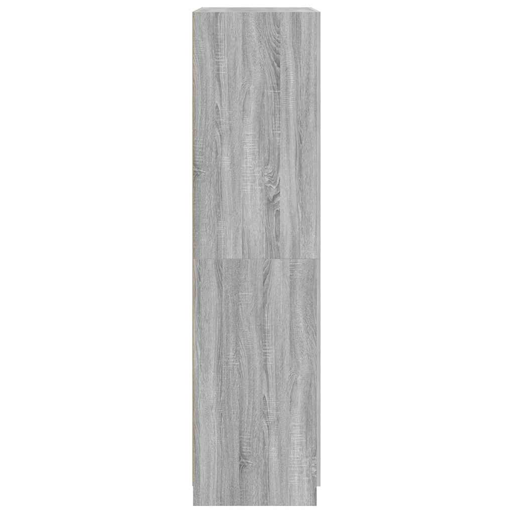 Kleiderschrank Grau Sonoma 90x52x200 cm Holzwerkstoff