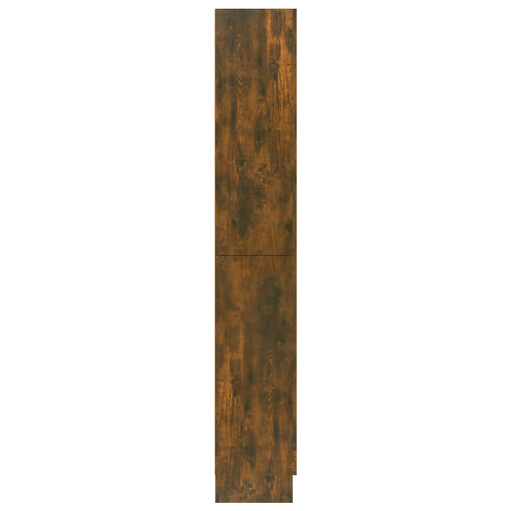 Vitrinenschrank Räuchereiche 82,5x30,5x185 cm Holzwerkstoff