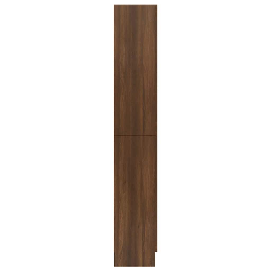 Vitrinenschrank Braun Eichen-Optik 82,5x30,5x185 cm