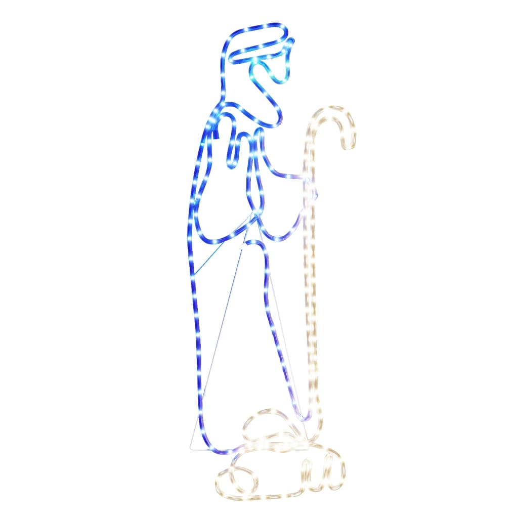 LED-Silhouette Hirte und Lamm 168 LEDs 102,5x35 cm