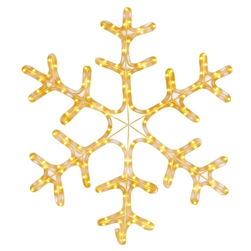LED-Silhouette Schneeflocke 144 LEDs Warmweiß 59x59 cm