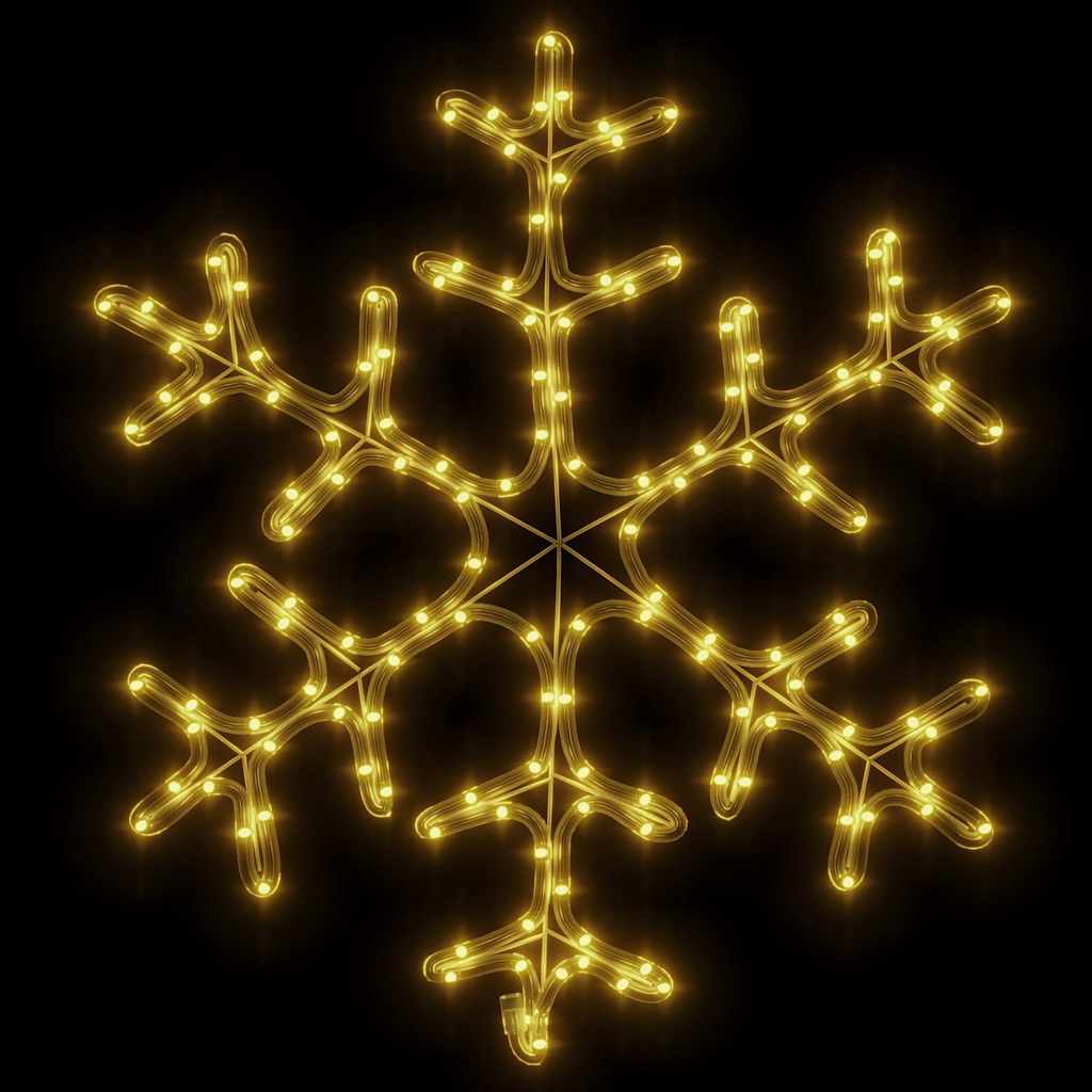 LED-Silhouette Schneeflocke 144 LEDs Warmweiß 59x59 cm