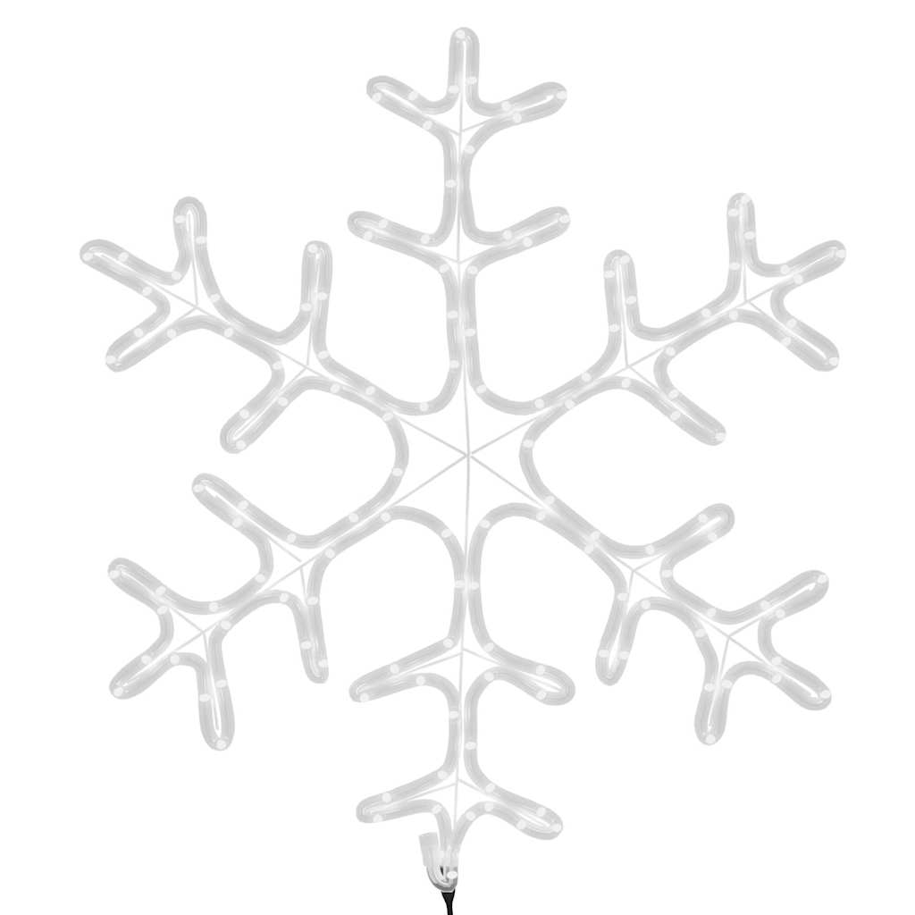 LED-Silhouette Schneeflocke 144 LEDs Warmweiß 59x59 cm