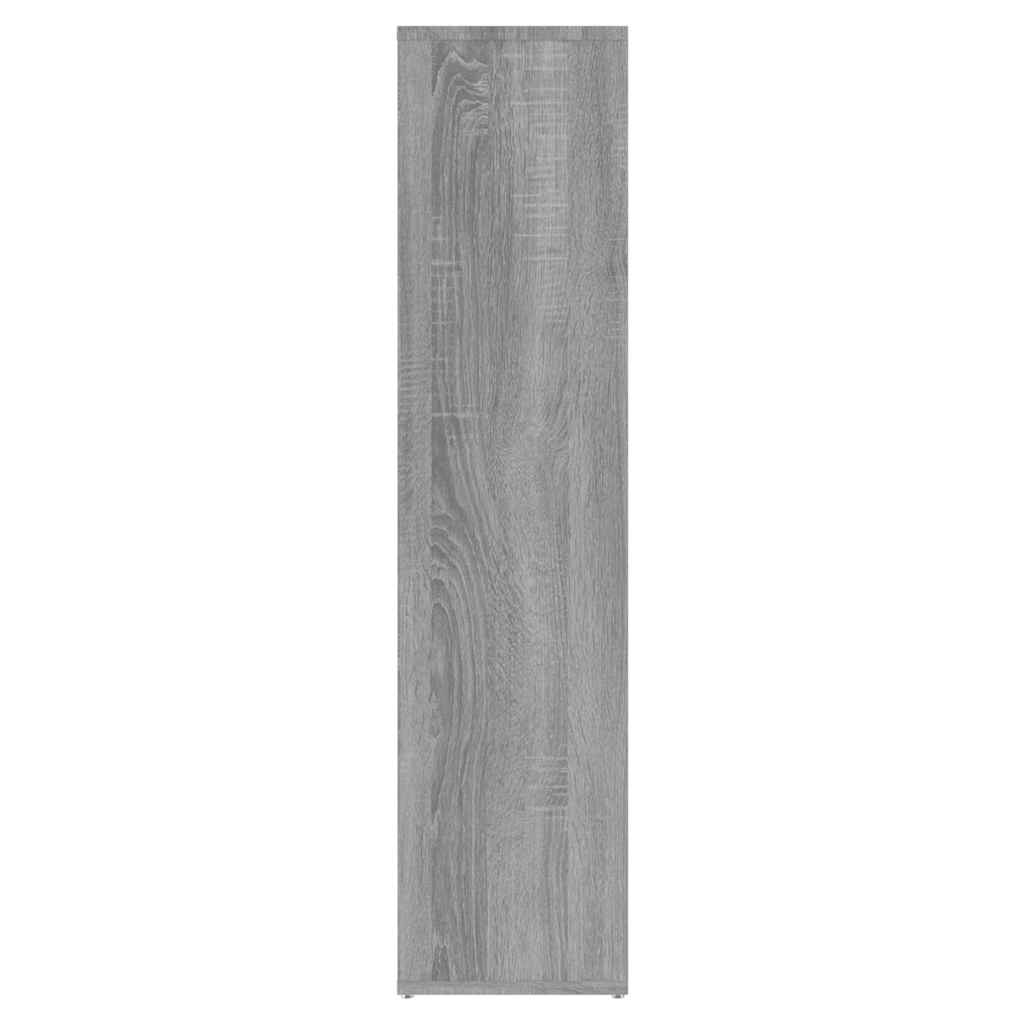 Bücherschrank Grau Sonoma 50x25x106 cm