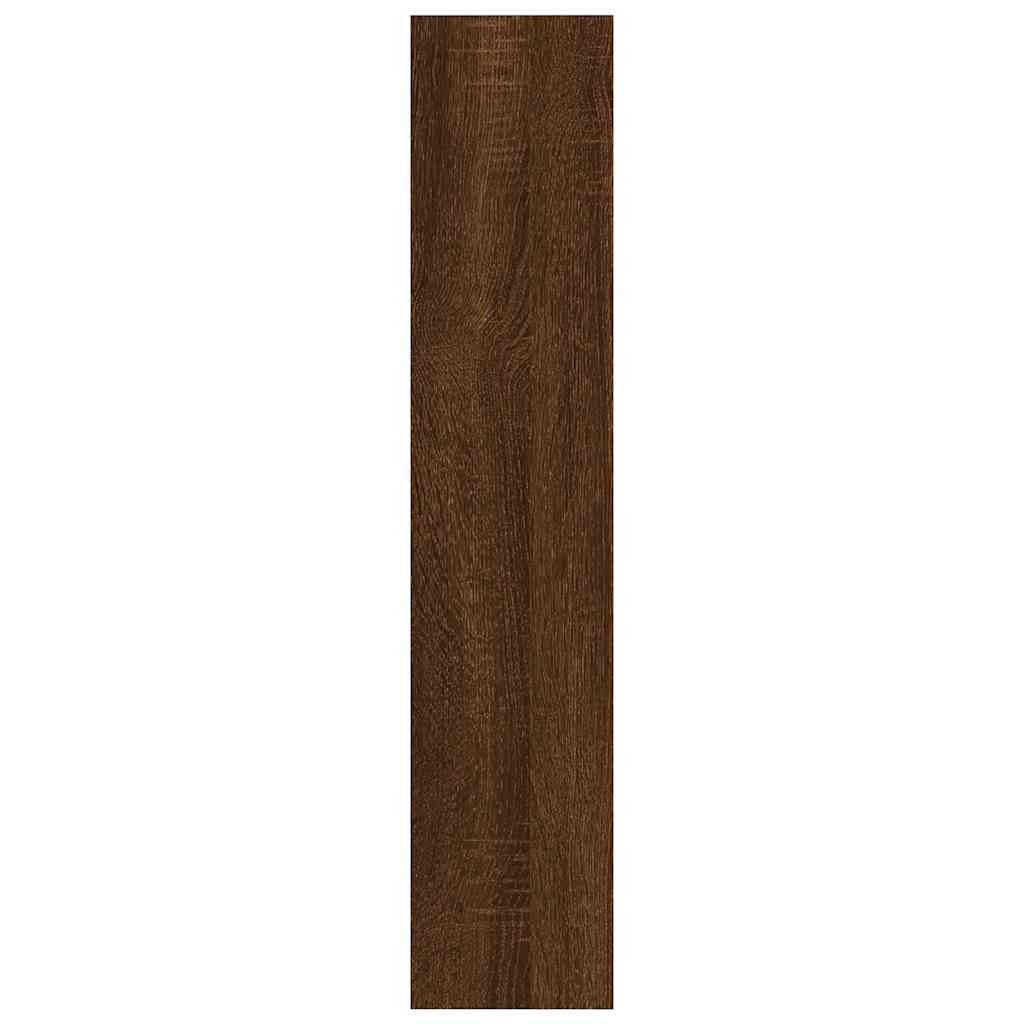 Wandregal Braun Eichen-Optik 90x16x78 cm Holzwerkstoff
