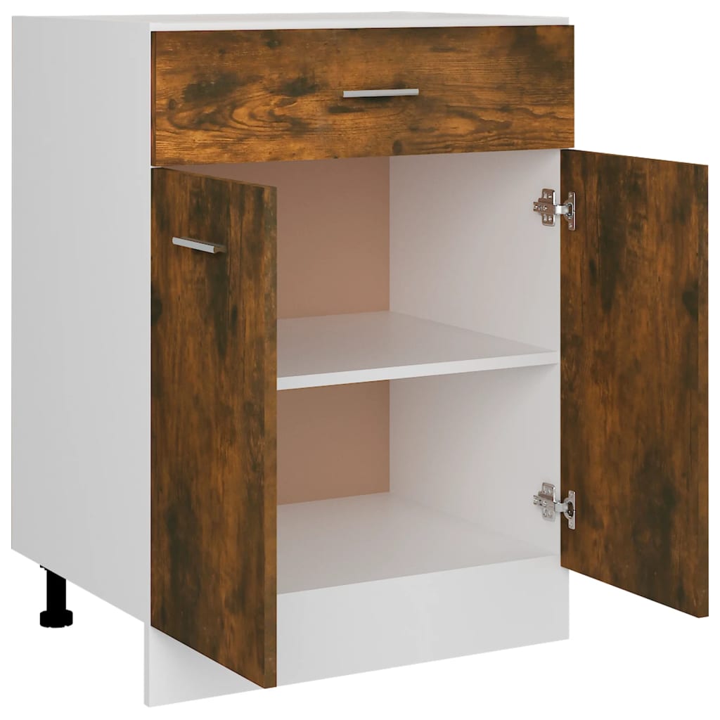 Unterschrank mit Schublade Lyon Räuchereiche 60x46x81,5 cm