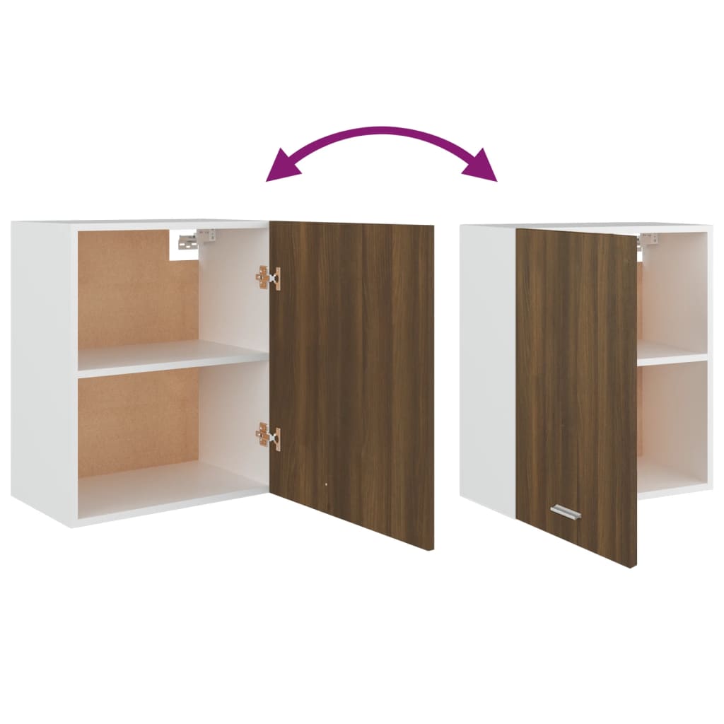 Hängeschrank Lyon Braun Eichen-Optik 50x31x60 cm Holzwerkstoff