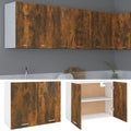 Hängeschrank Lyon Räuchereiche 80x31x60 cm Holzwerkstoff