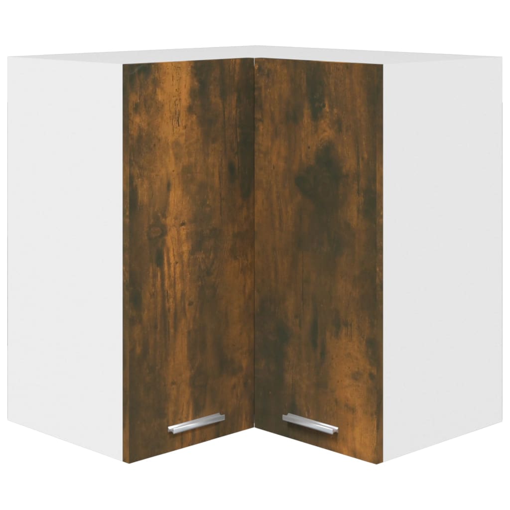 Eck-Hängeschrank Lyon Räuchereiche 57x57x60 cm Holzwerkstoff