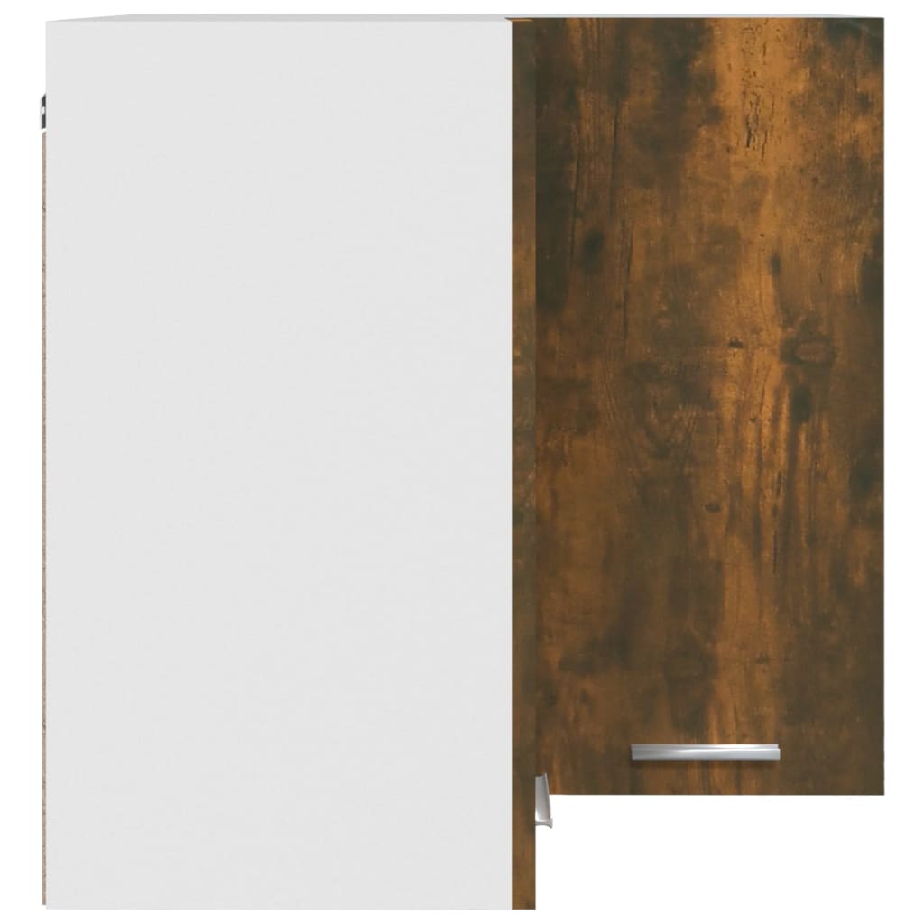 Eck-Hängeschrank Lyon Räuchereiche 57x57x60 cm Holzwerkstoff