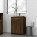 Badezimmerschrank Braun Eichen-Optik 60x33x80 cm Holzwerkstoff