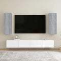 TV-Schränke 2 Stk. Grau Sonoma 30,5x30x90 cm Holzwerkstoff