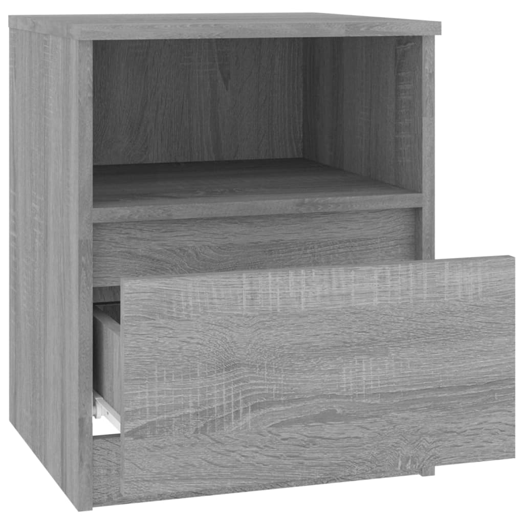 Nachttisch Grau Sonoma 40x40x50 cm Holzwerkstoff