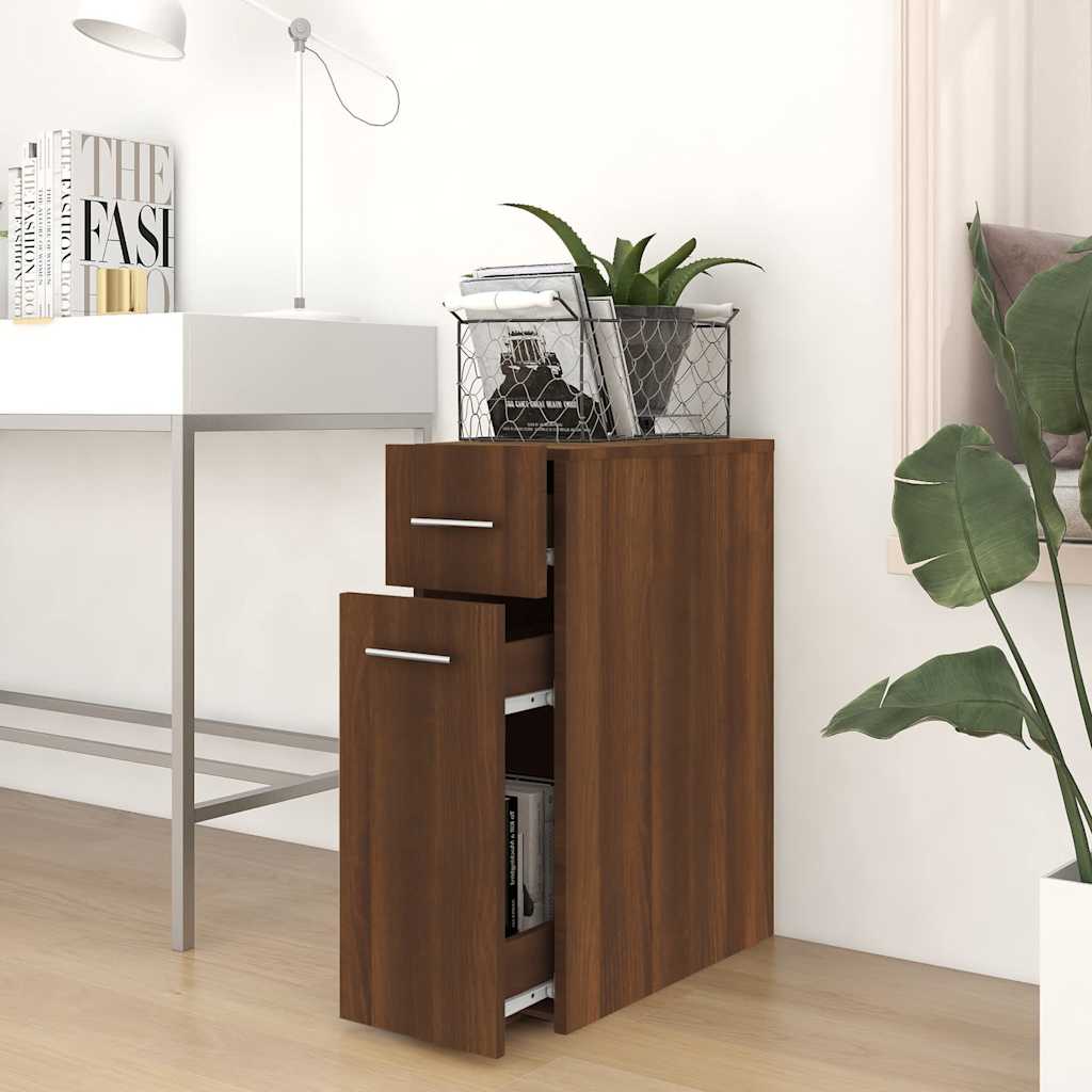Apothekerschrank Braun Eichen-Optik 20x45,5x60 cm Holzwerkstoff