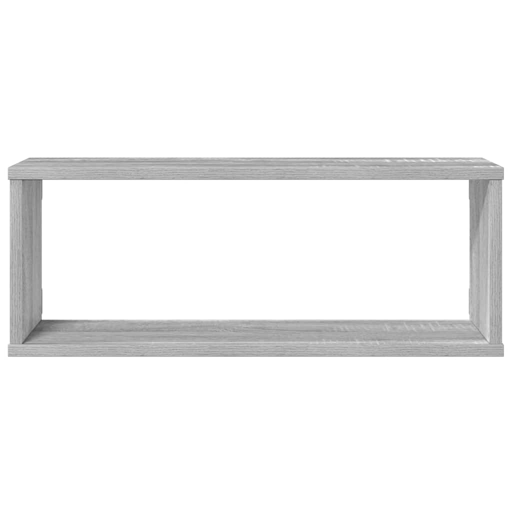 Würfelregale 4 Stk. Grau Sonoma 60x15x23 cm Holzwerkstoff