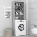 Waschmaschinenschrank Grau Sonoma 64x24x190 cm